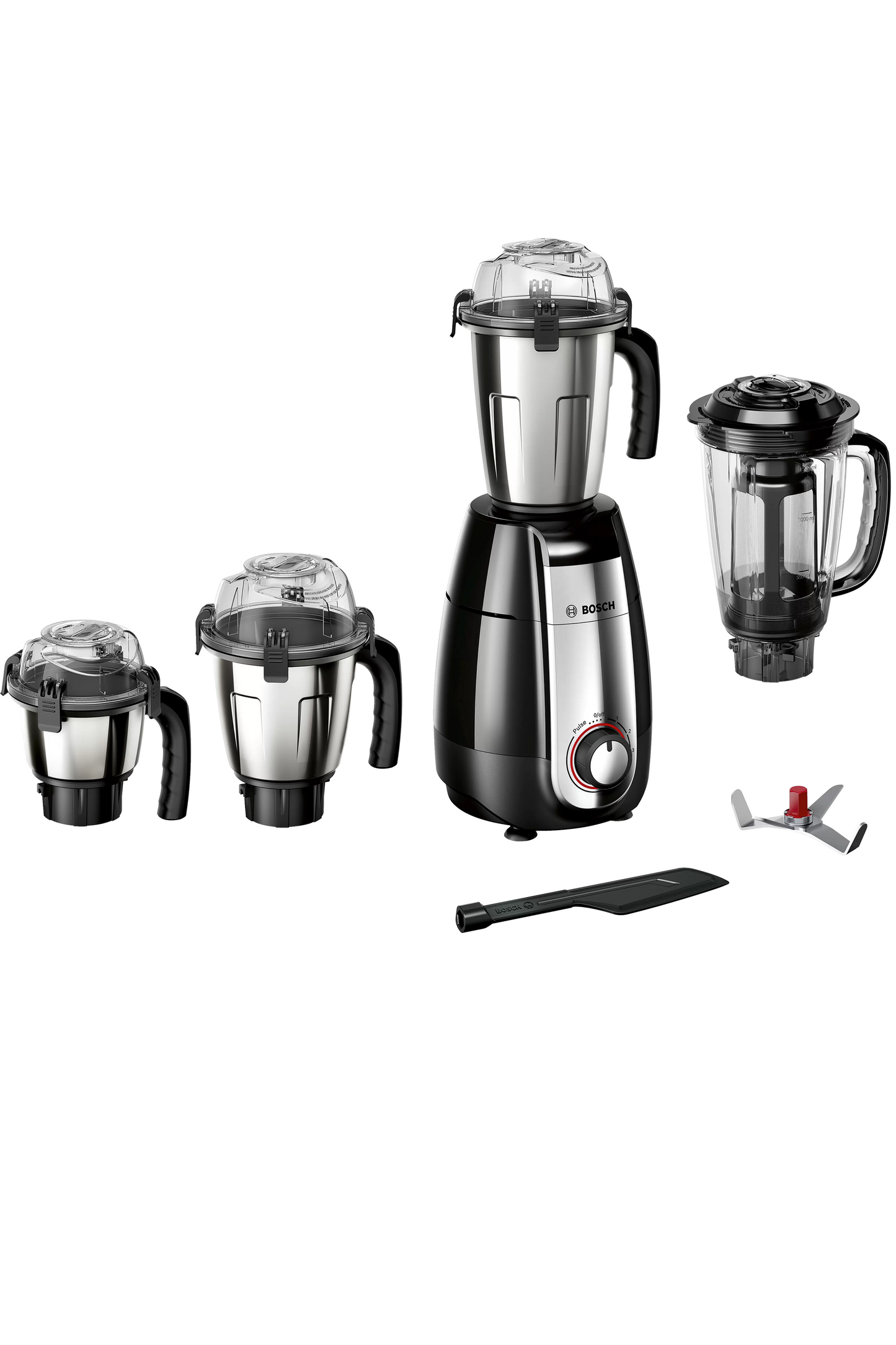 Bosch Mixer Grinder TrueMixx Pro 1000 W Black (4 Jars) ~ Model Id ~ MGM8846MIN