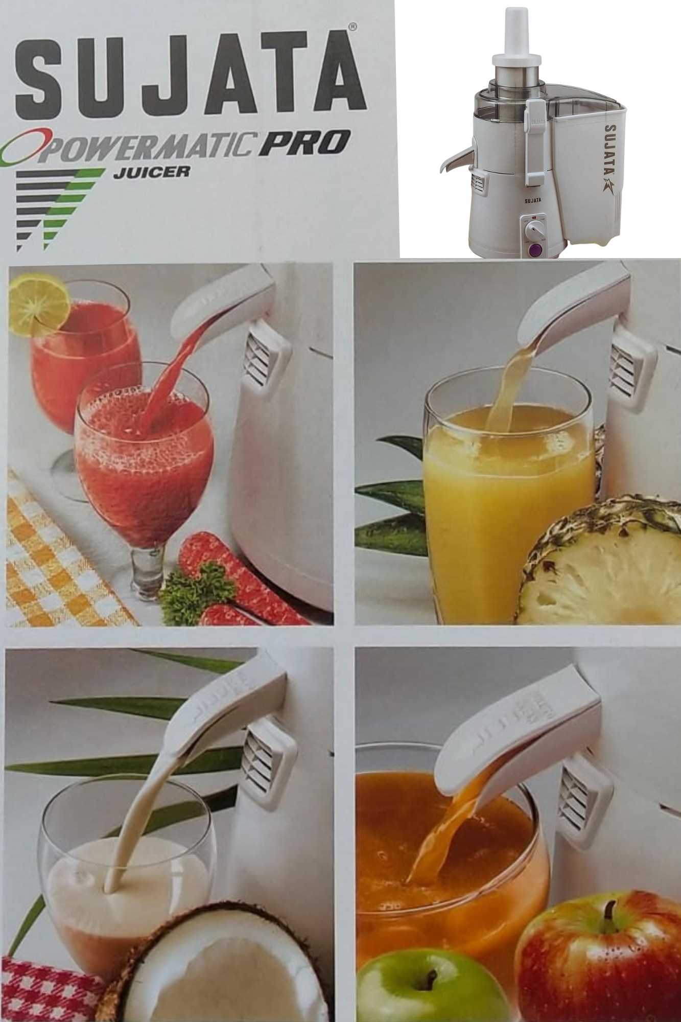 Sujata Powermatic PRO 900 Watts Juicer Mixer Grinder (White)