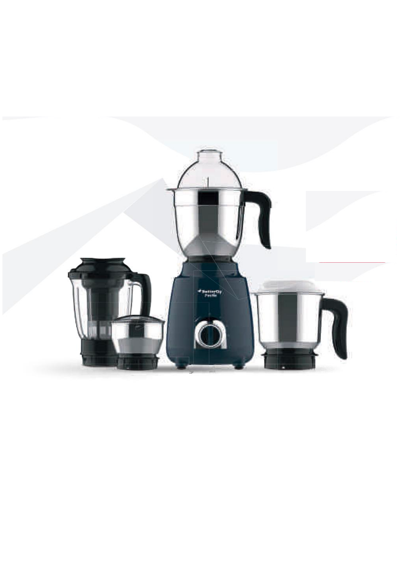 Butterfly PESTLE 750W Mixer Grinder, Jar, Ink Blue 750 Juicer Mixer Grinder (4 Jars, INK BLUE)