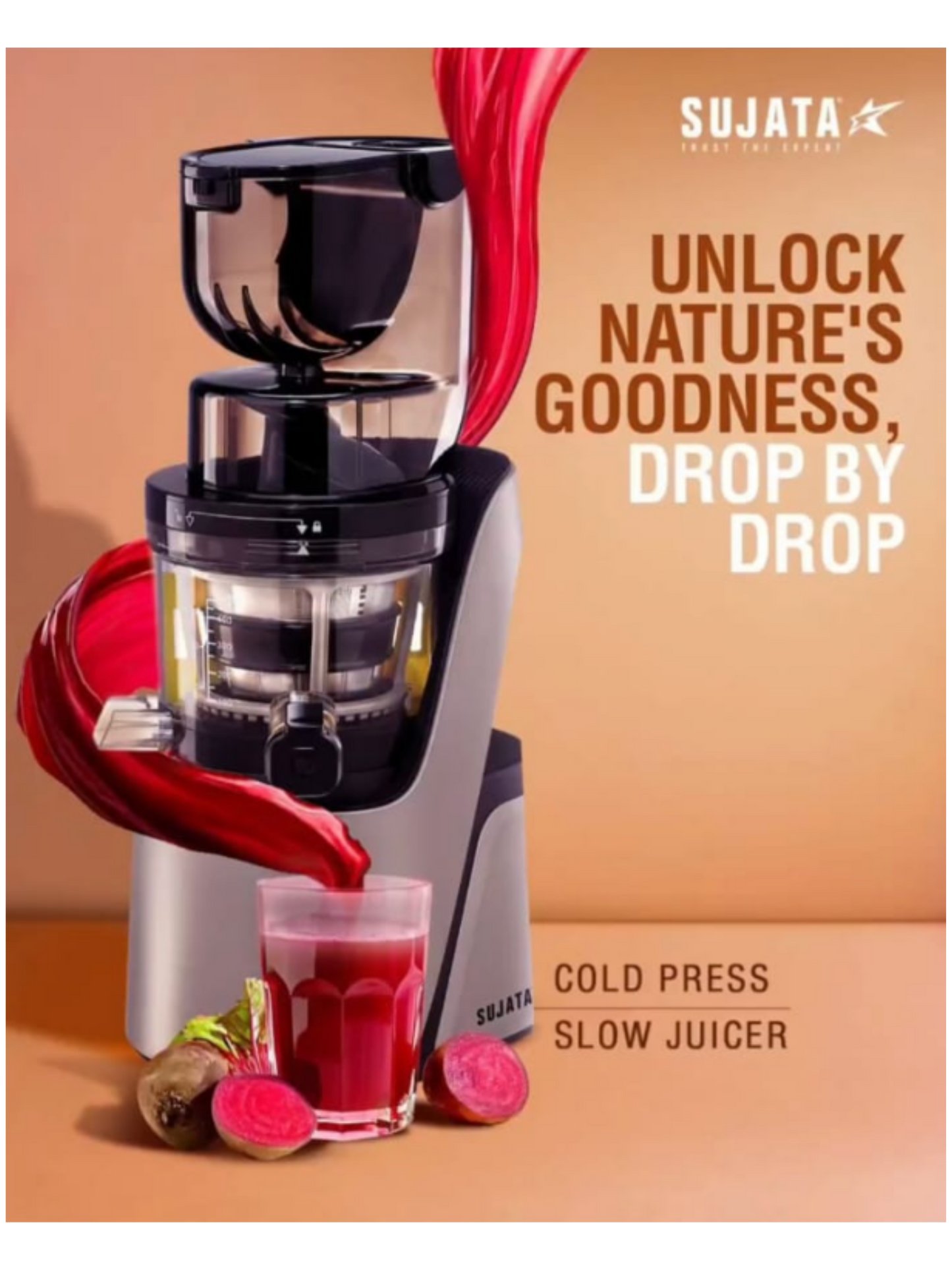 Sujata Cold Press Slow Juicer SJ01 ~ Engineered For Everyday Wellness