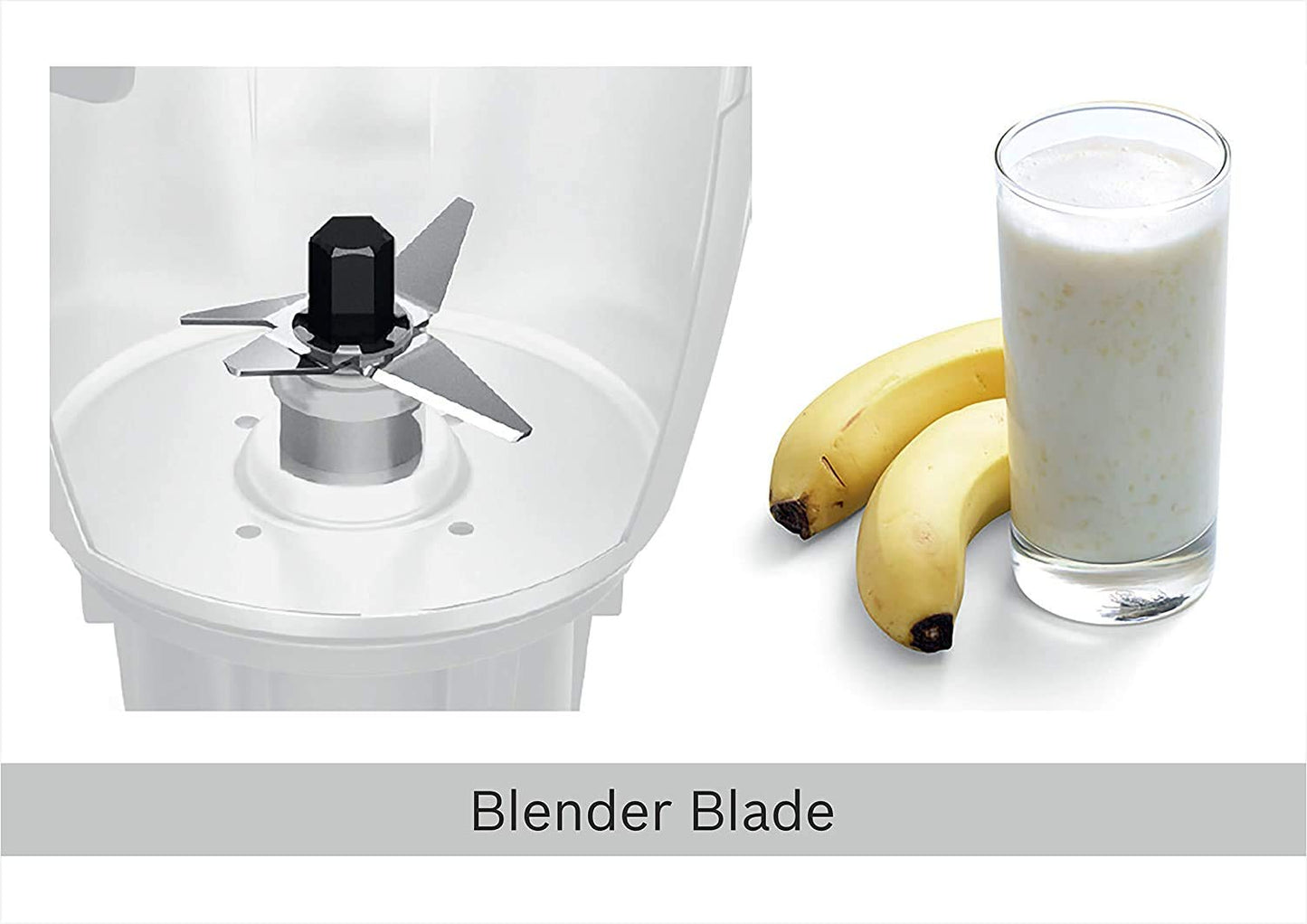 Bosch TrueMixx Bold Mixer Grinder 750 Watt, 4 Jars (White), MODEL ID ~ MGM6644WIN