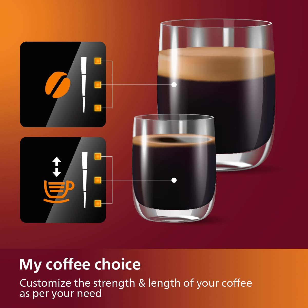 PHILIPS Latte Go Fully Automatic Bean to Cup Espresso Coffee Machine, 3 one touch button coffees (Cappuccino, Black coffee, Espresso),15 bars,Ceramic Grinder- 2 year brand warranty - EP2230/10