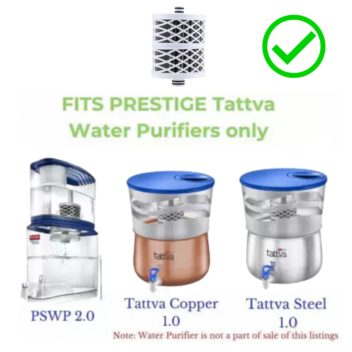 Touch N Feel by TOUCH N FEEL PRESTIGE WATER PURIFIER CARTRIDGE Media Filter Cartridge (0.2, Pack of 1)