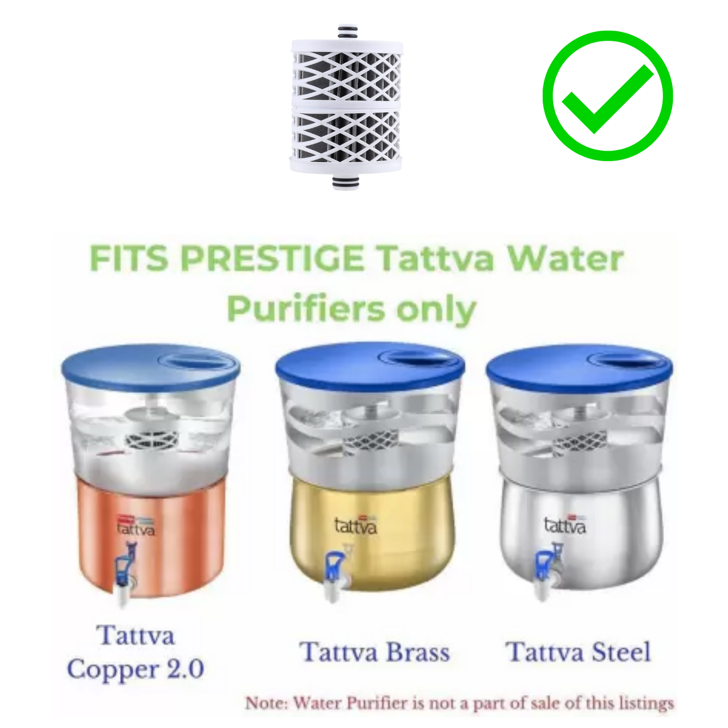 Touch N Feel by TOUCH N FEEL PRESTIGE WATER PURIFIER CARTRIDGE Media Filter Cartridge (0.2, Pack of 1)