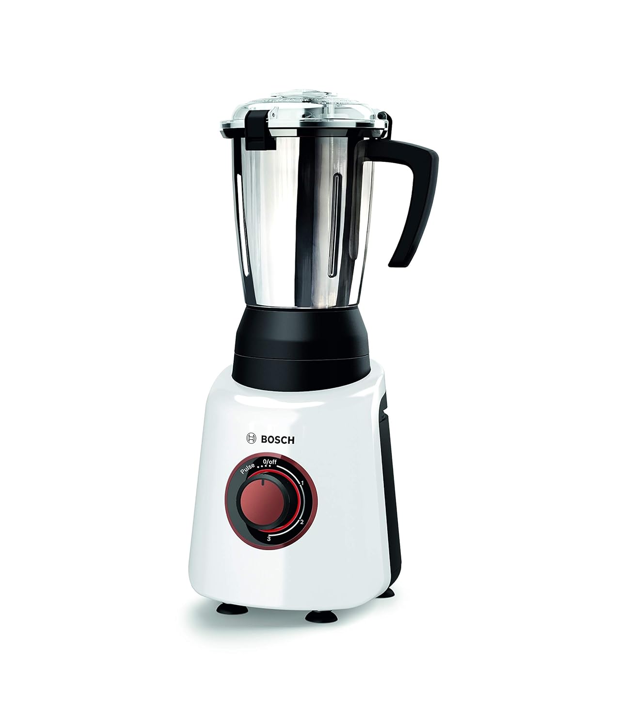 Bosch TrueMixx Bold Mixer Grinder 750 Watt, 4 Jars (White), MODEL ID ~ MGM6644WIN
