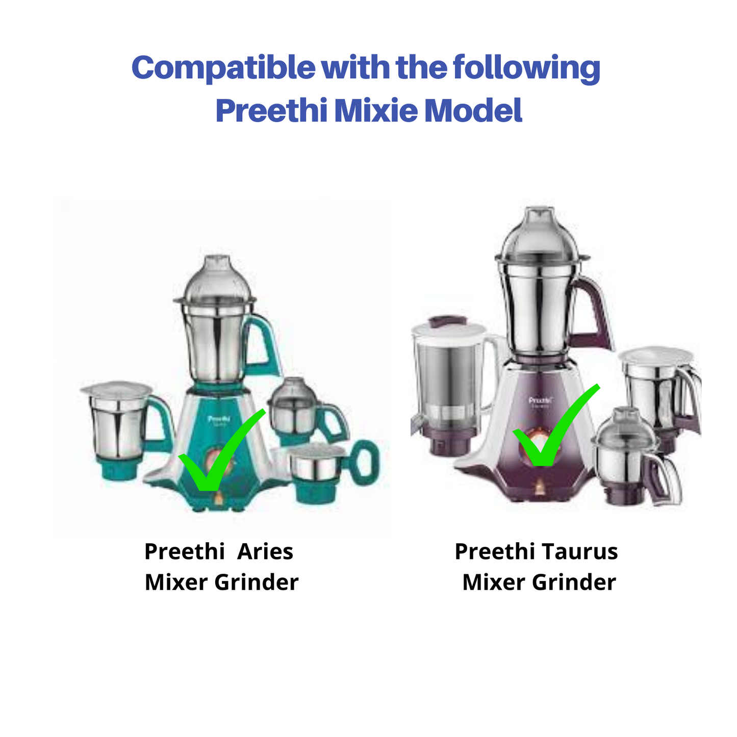 Touch N Feel Replacement Dome Lid with Gasket Compatible with Preethi Zodiac / Zion / Zodiac 2.0 / Steele Supreme Chutney jar Mixer Jar Lid