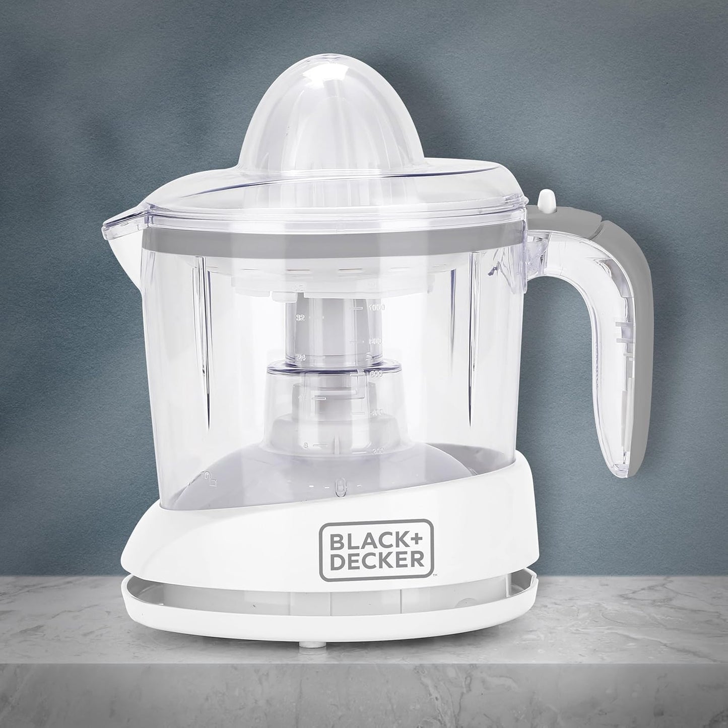 Black + Decker BXCJ0101IN 30-Watt 1L Citrus Juicer | 2-Year Warranty (White)
