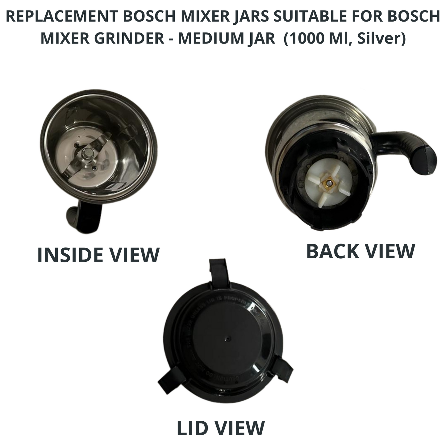 Touch N Feel REPLACEMENT BOSCH MEDIUM JAR Mixer Juicer Jar (1000 ml)