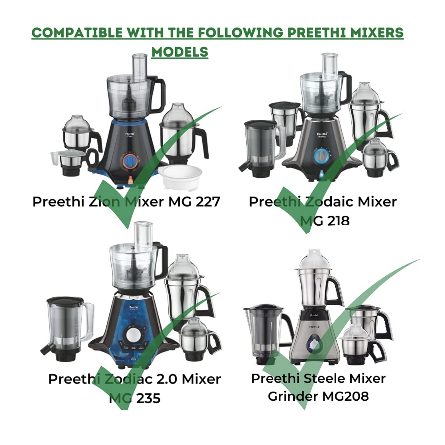 Touch N Feel Replacement Medium Jar compatible with Preethi Zodiac / Zion / Zodiac 2.0 / Steele Supreme Mixer Grinder Mixer Juicer Jar  (800 ml)