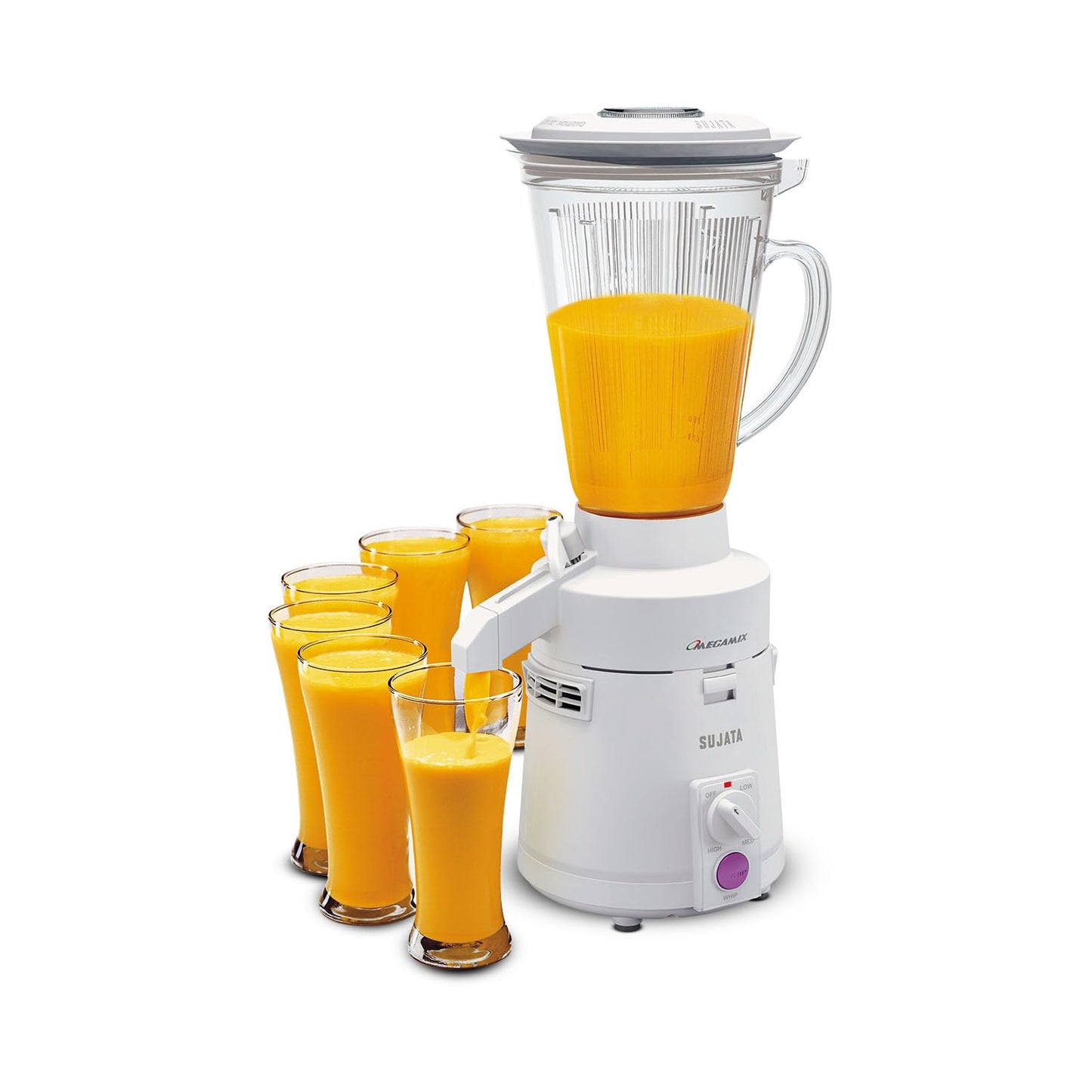 Sujata Megamix 900 Watts Mixer Blender | 22000 Rotations Per Min | 90 Minutes Continuous Running | Versatile Jar 1750 ml