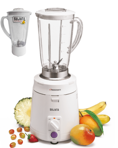 SUJATA FROOTMIX with Extra Blender (Juicer) jar 900 Juicer Mixer Grinder (2 Jars, White)