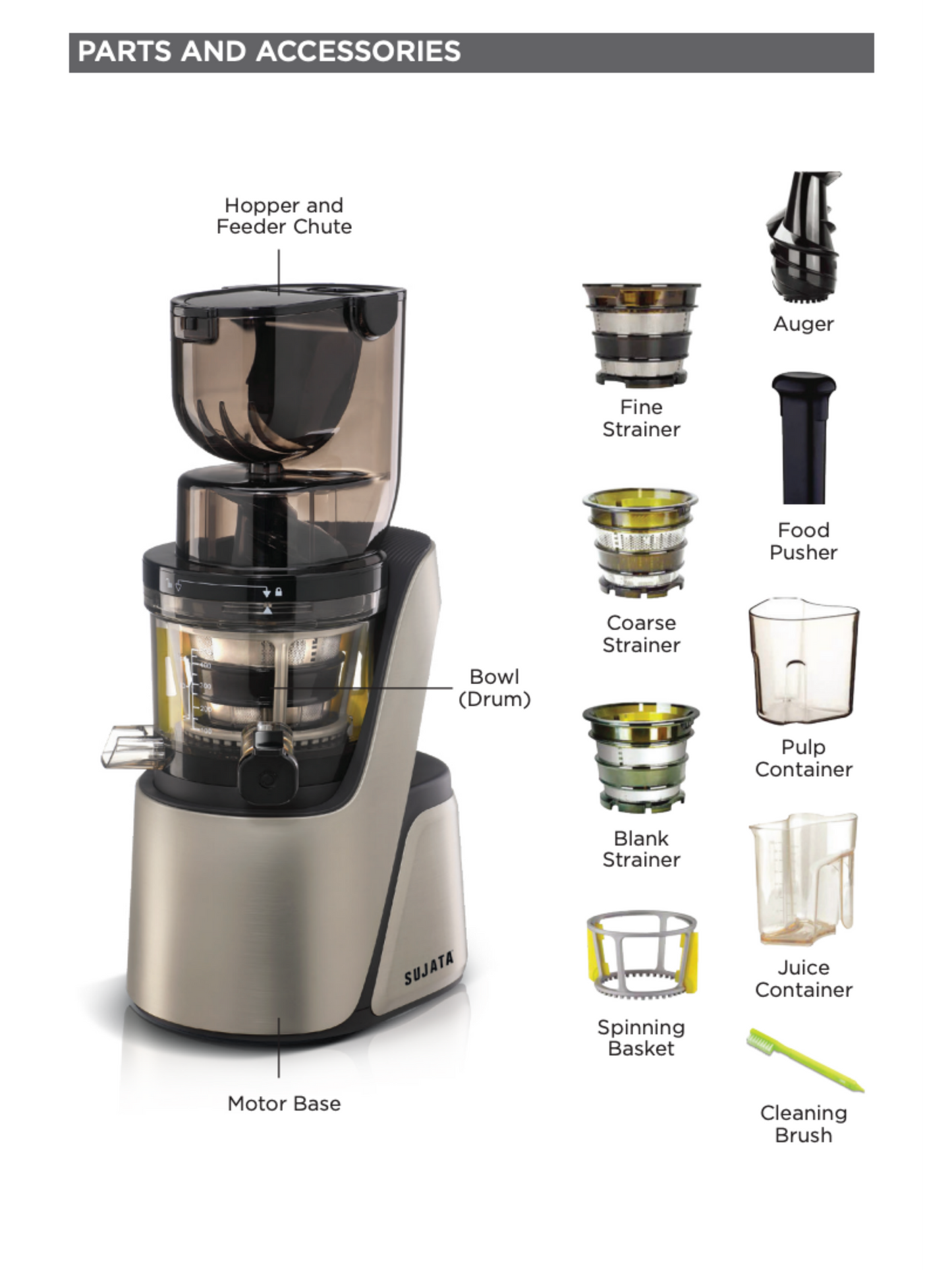 Sujata Cold Press Slow Juicer SJ01 ~ Engineered For Everyday Wellness