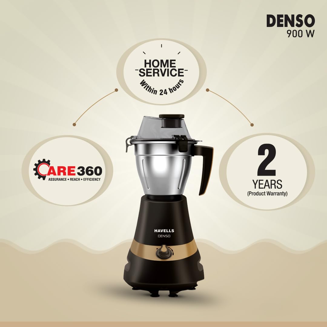 Havells Denso Heavy Duty 900 Watts Jar Mixer Grinder Ball